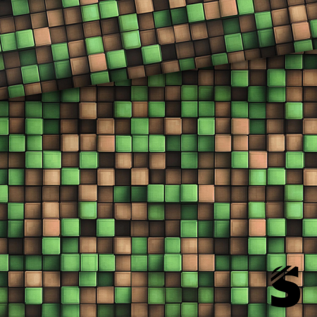 2206-18 - 0,5 Meter Pixel 3D - Sommersweat